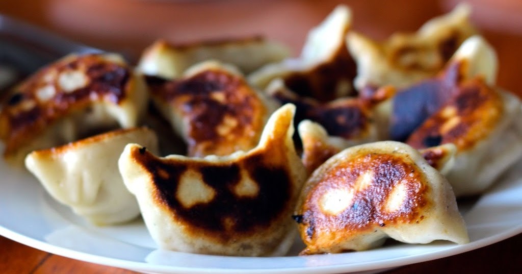 Pan fried dumplings Dinner with Tina