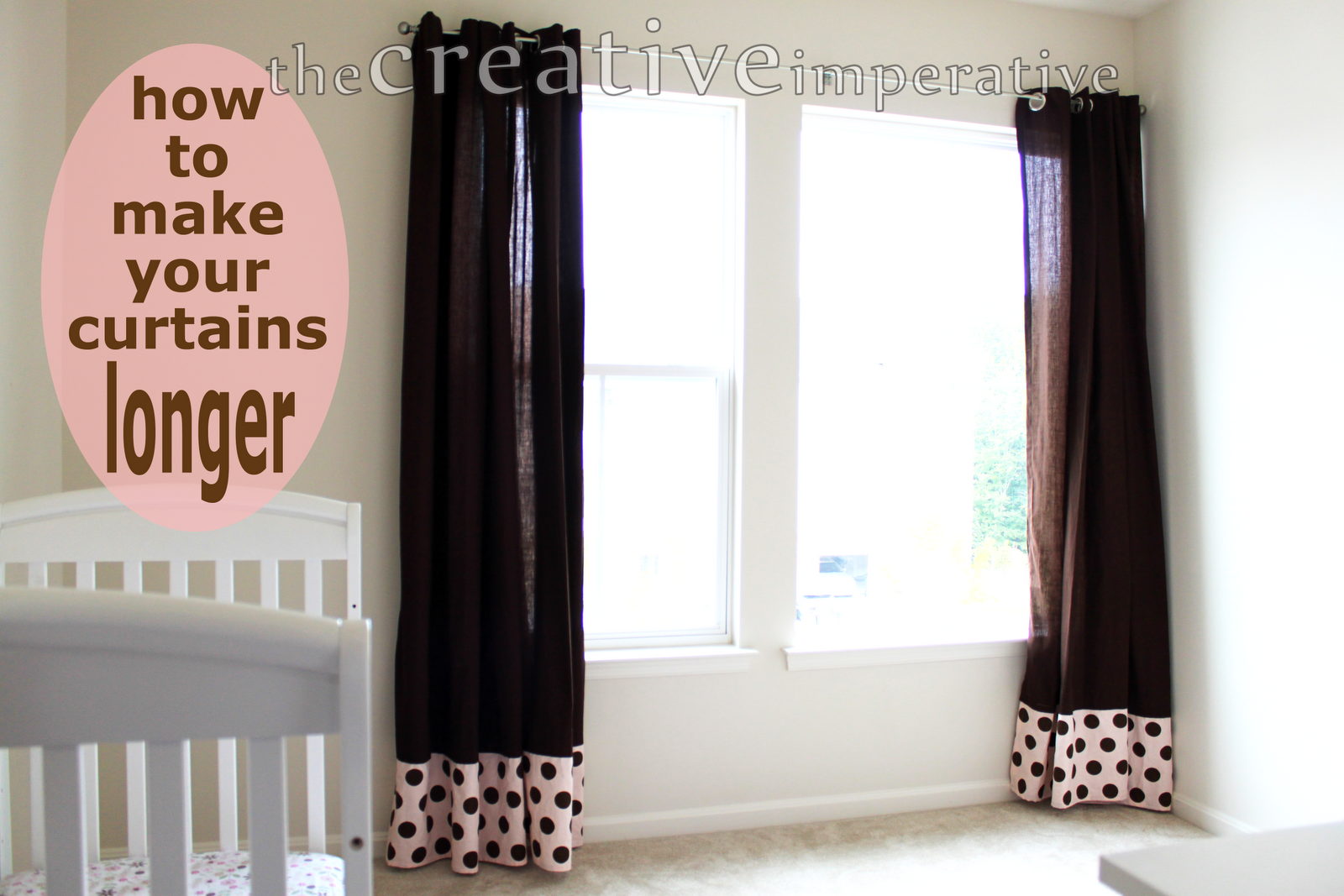How To Make A Curtain Rod Longer Decorate a Curtain Rod