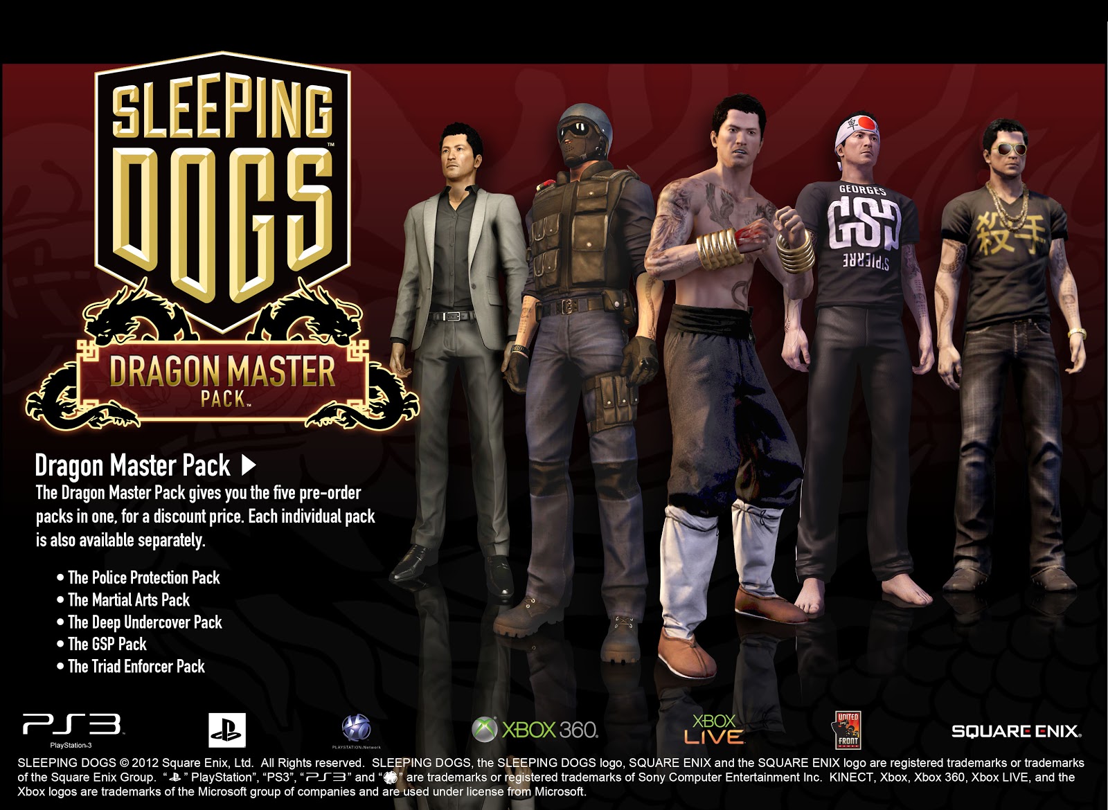 Angry Koala Gear (Vintage) Sleeping Dogs New Dragon Master Pack