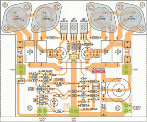 50W-70W Power Amplifier with 2N3055 & MJ2955