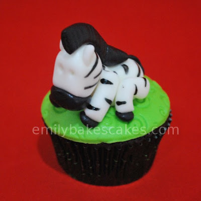 zebra cupcake