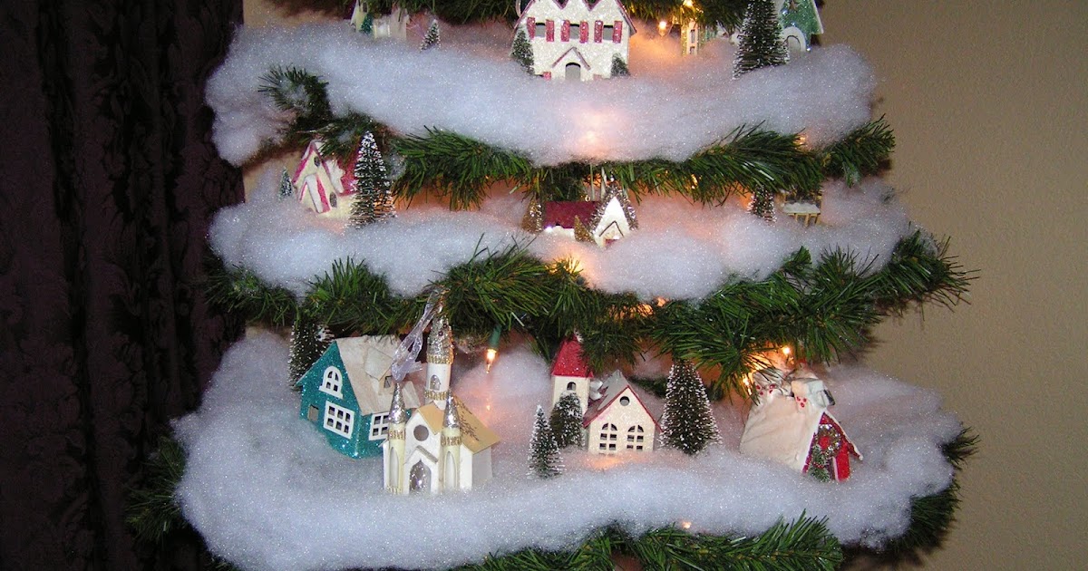 Notes About A Little Of Everything: Christmas Village in a Tree