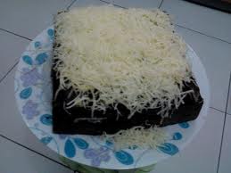 cara membuat brownies kukus taburan keju