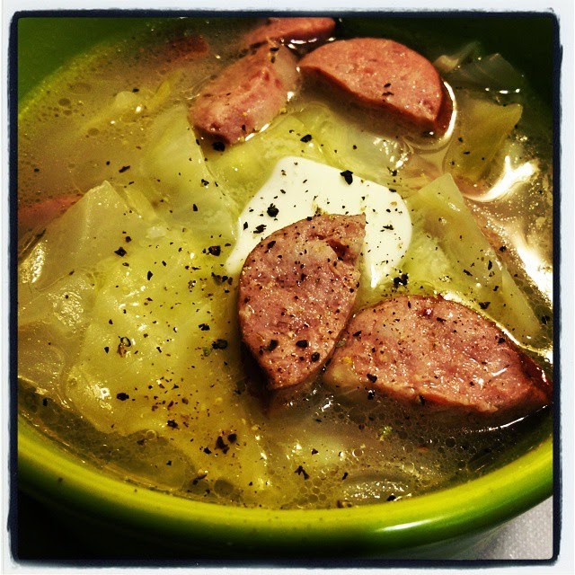 The Ketogenic Diet Low Carb, High Flavor! Emily's Cabbage & Kielbasa Soup