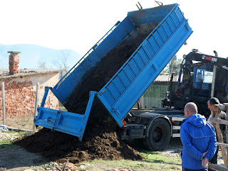 First load of soil delivered First load of soil delivered