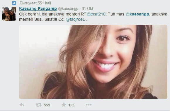 Biodata Nadine Kaiser, Putri Susi Pudjiastuti Blue Sand