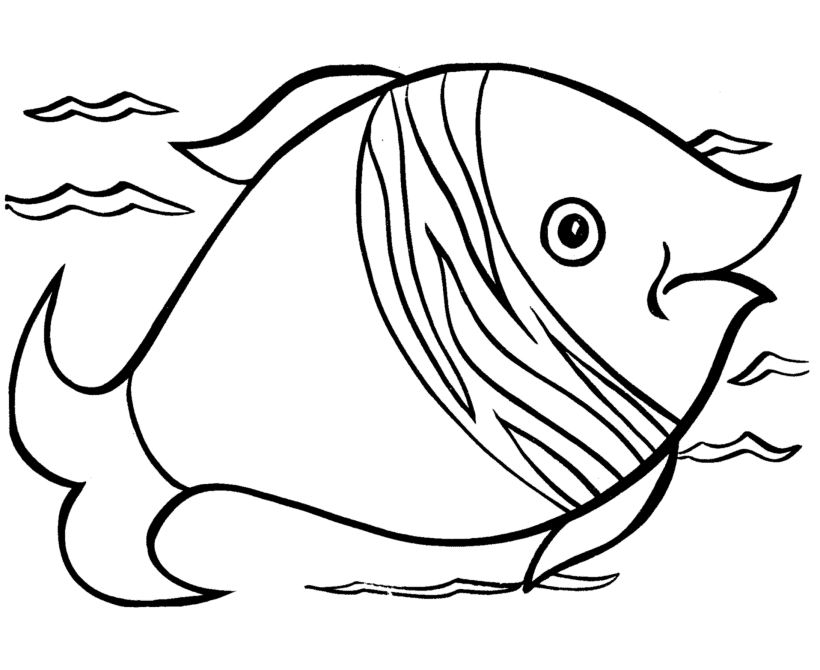 Fish For Kid Coloring Page Free wallpaper