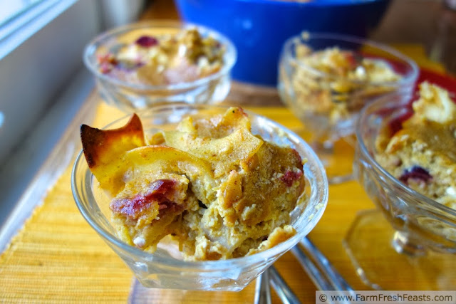 Pumpkin Cranberry Maple Kugel | Farm Fresh Feasts