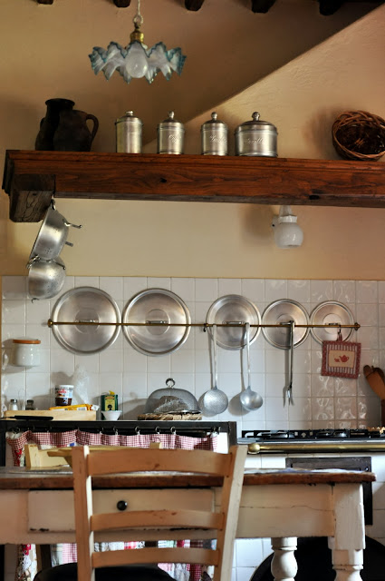 The Kitchen in our Villa at Borgo Argenina in Gaiole in Chianti, Italy | Taste As You Go