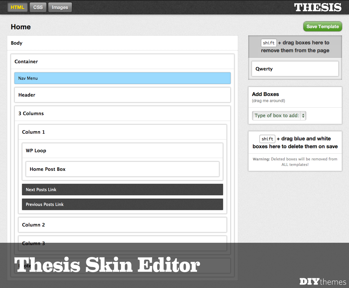 Editing footer in thesis theme