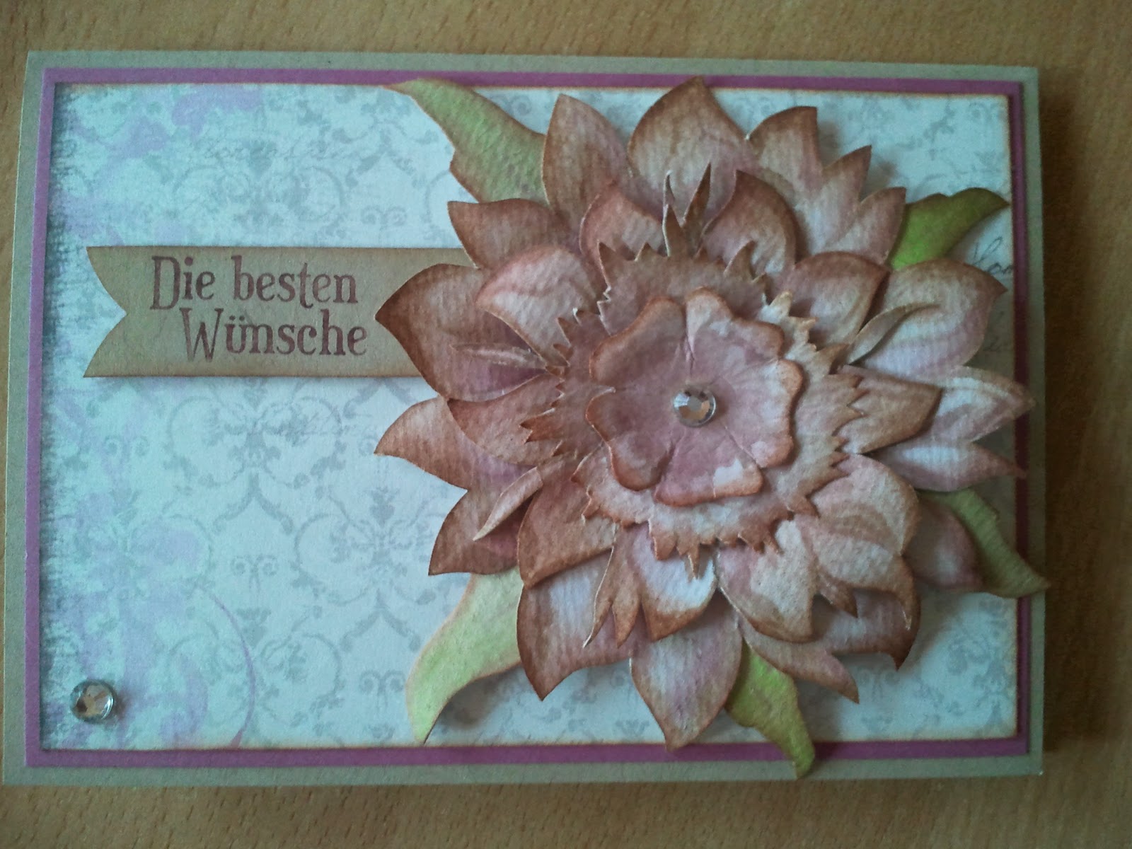 Gestempelte 3d Blumen