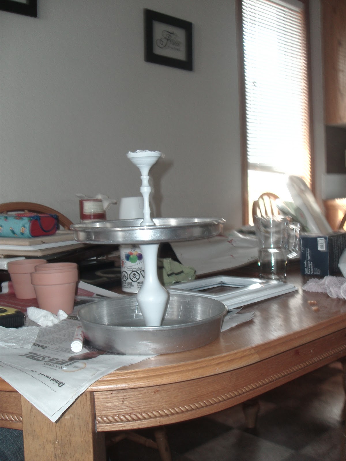 Life as we know it My cakepan organizer and finished front hall!