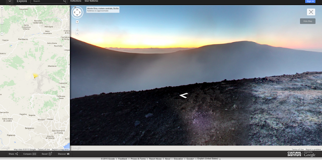 Clicca sulla foto per la street view dell'Etna