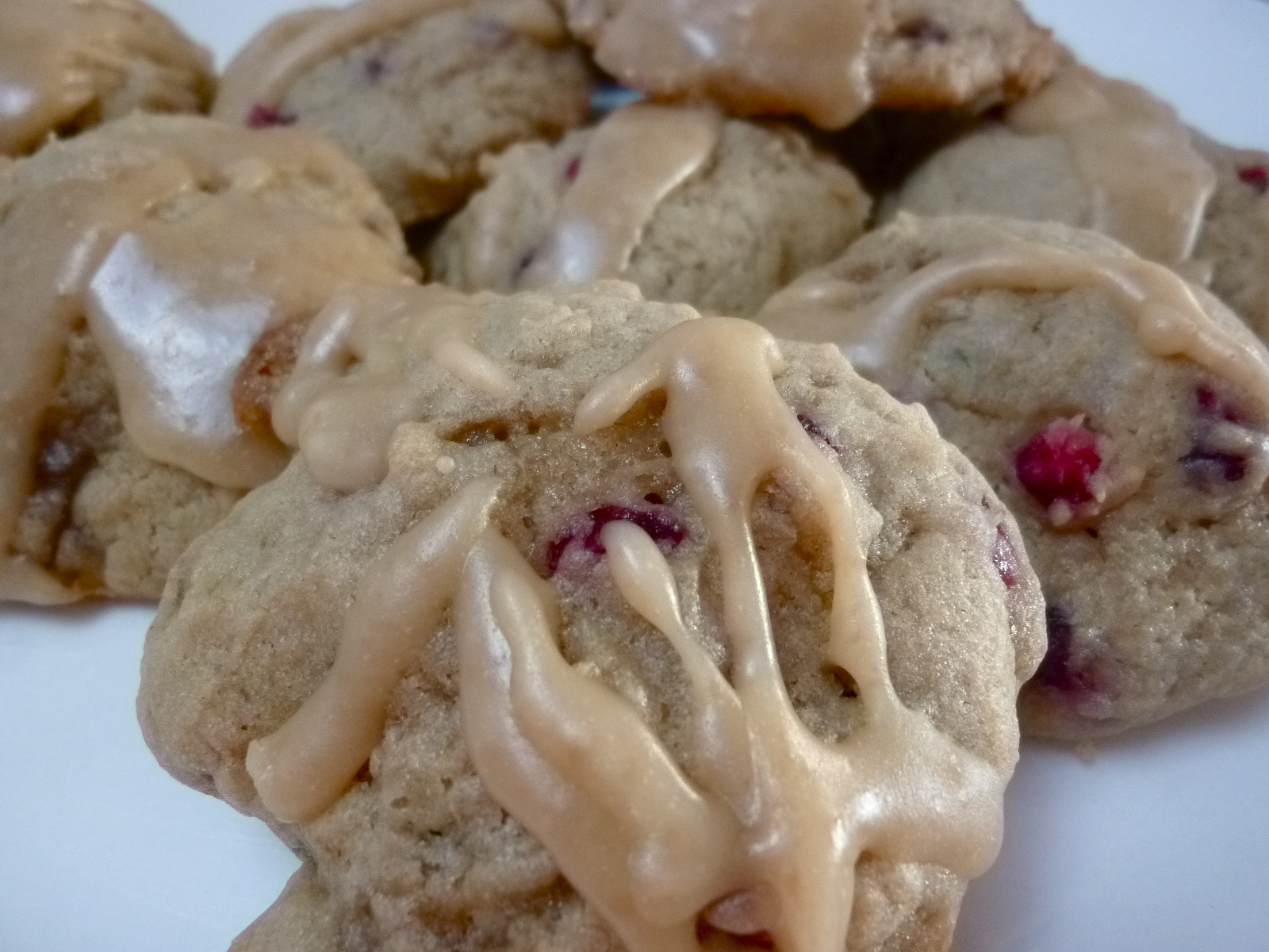 Applesauce Caramel Pomegranate Cakies with Caramel Glaze Diary of a Mad Hausfrau