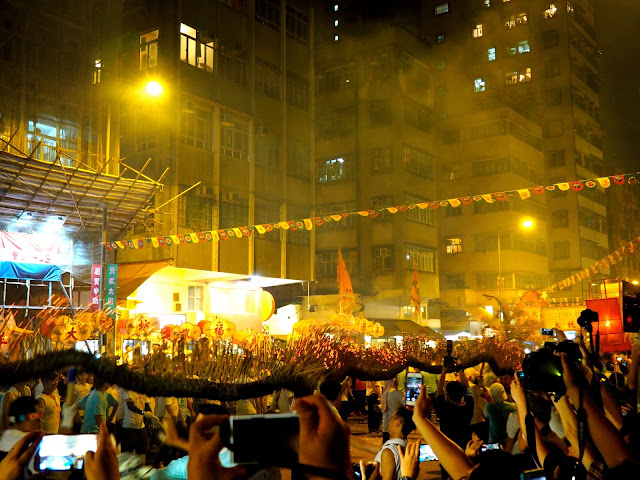Tai Hang Fire Dragon Dance during Hong Kong Mid-Autumn Festival