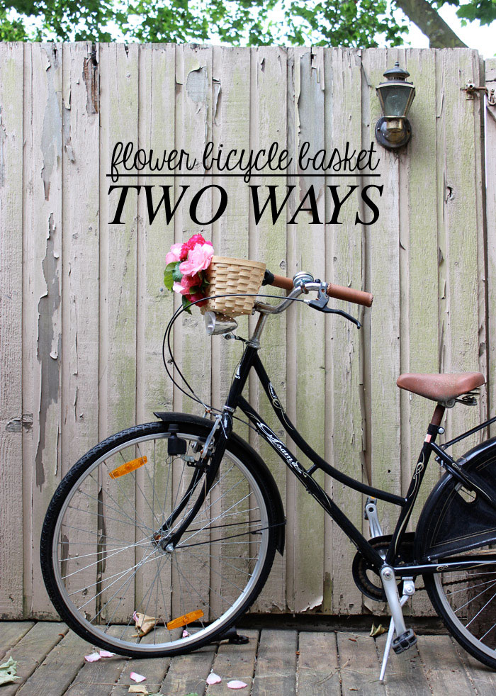 DIY Flower Bicycle Baskets Two Ways Poppytalk