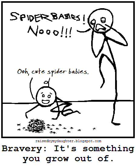 Raised by my daughter: Arachnophobia