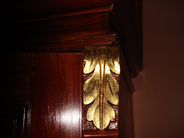 Reconditioned Wardrobe- Gold Plated Leaf