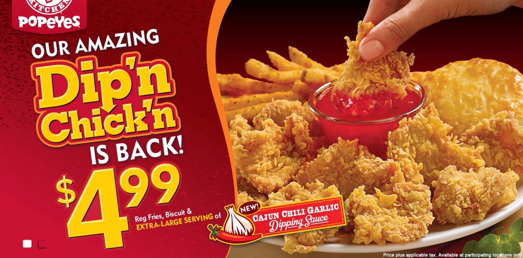 The Shit I Eat Popeyes Dip'n Chicken with Cajun Chili Garlic Sauce