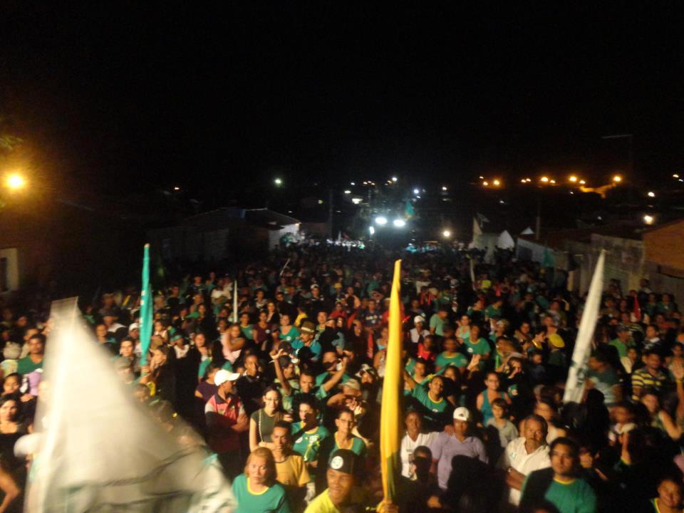 MIRANDIBA Comício da Coligação MIRANDIBA MERECE RESPEITO em