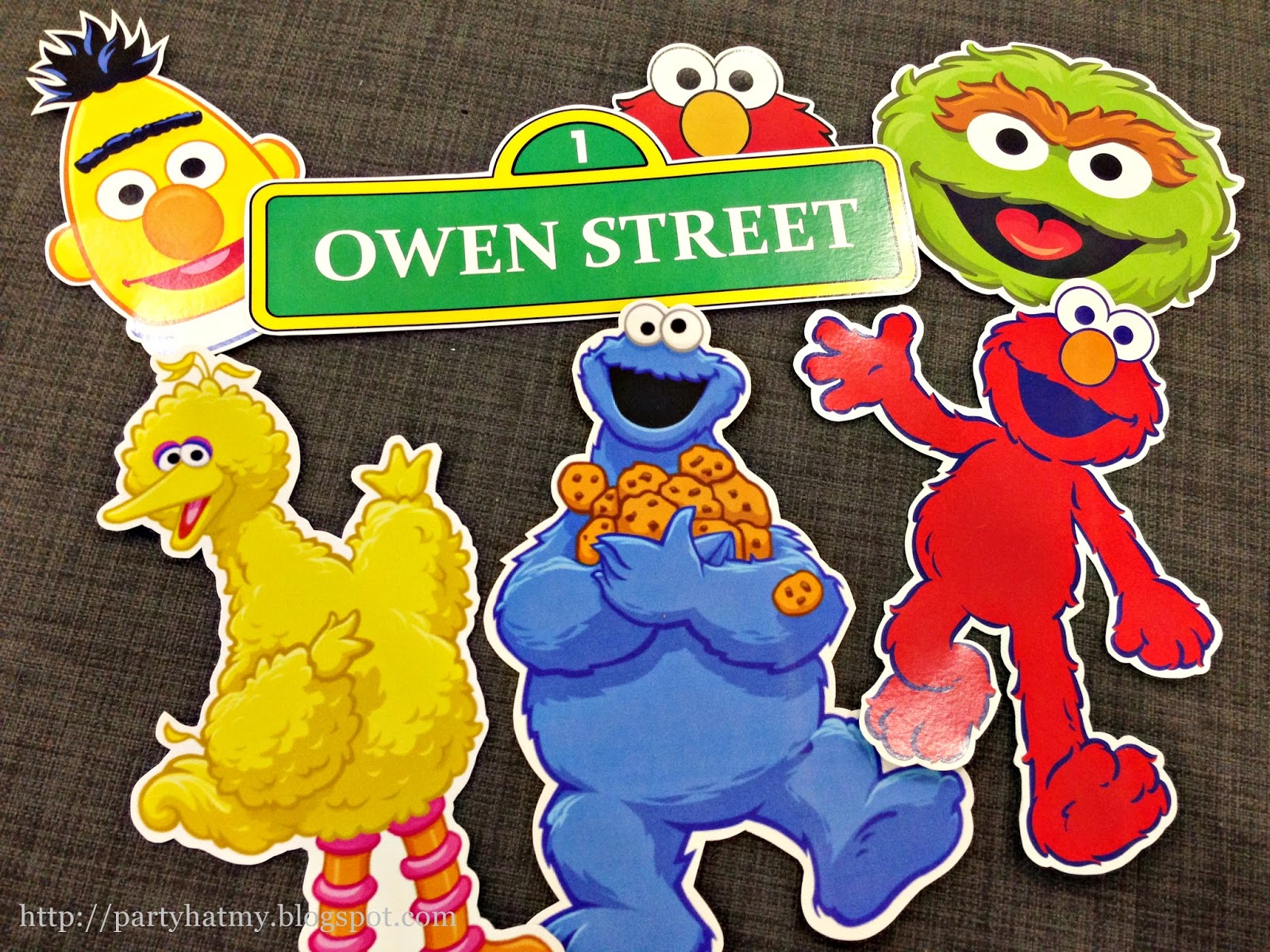 Party Hat: Sesame Street Birthday Printables for Owen