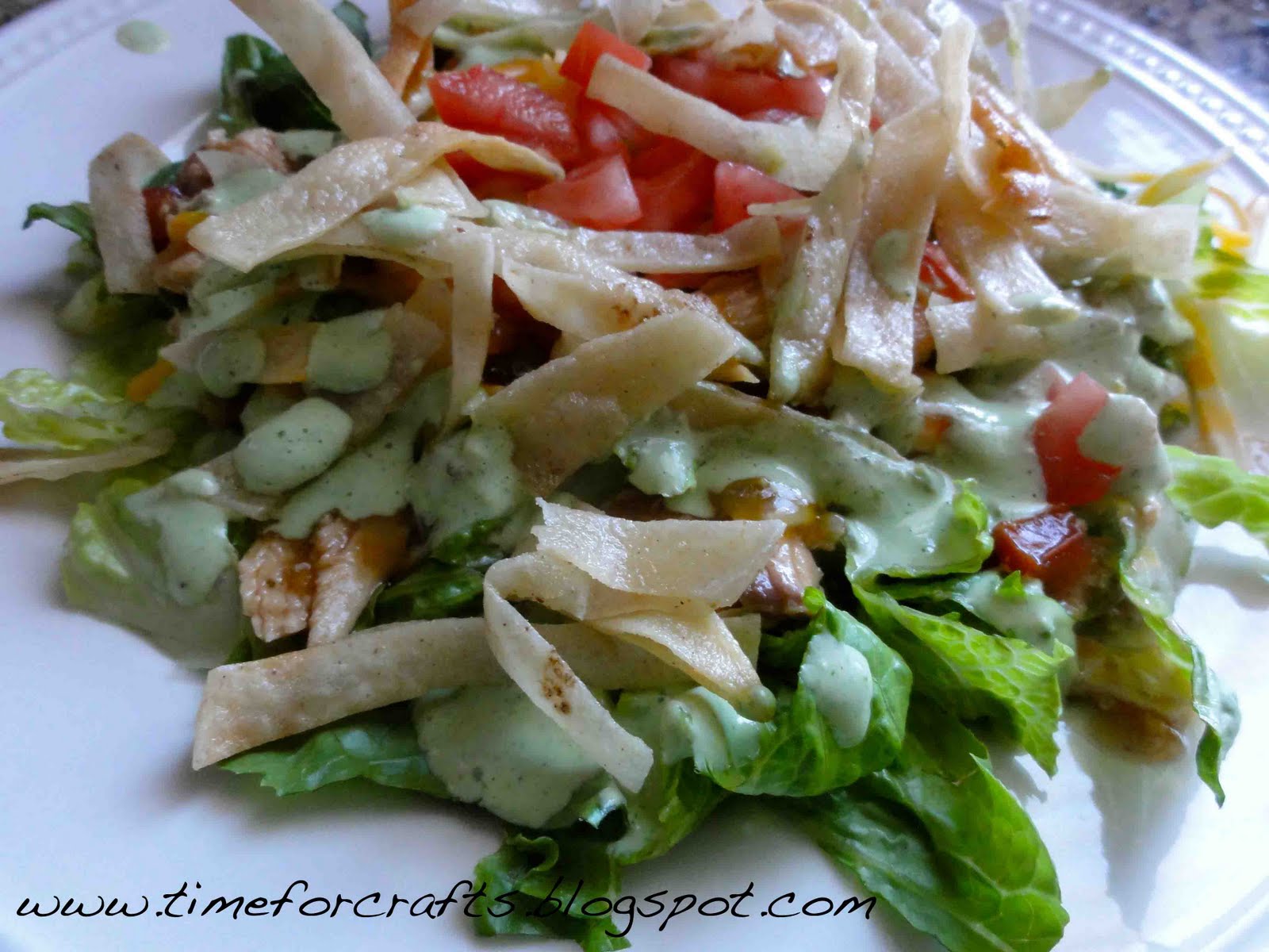 Time For Crafts Crock Pot Bajio Green Chile Chicken Salad