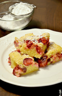 sour cherry butter sponge cake