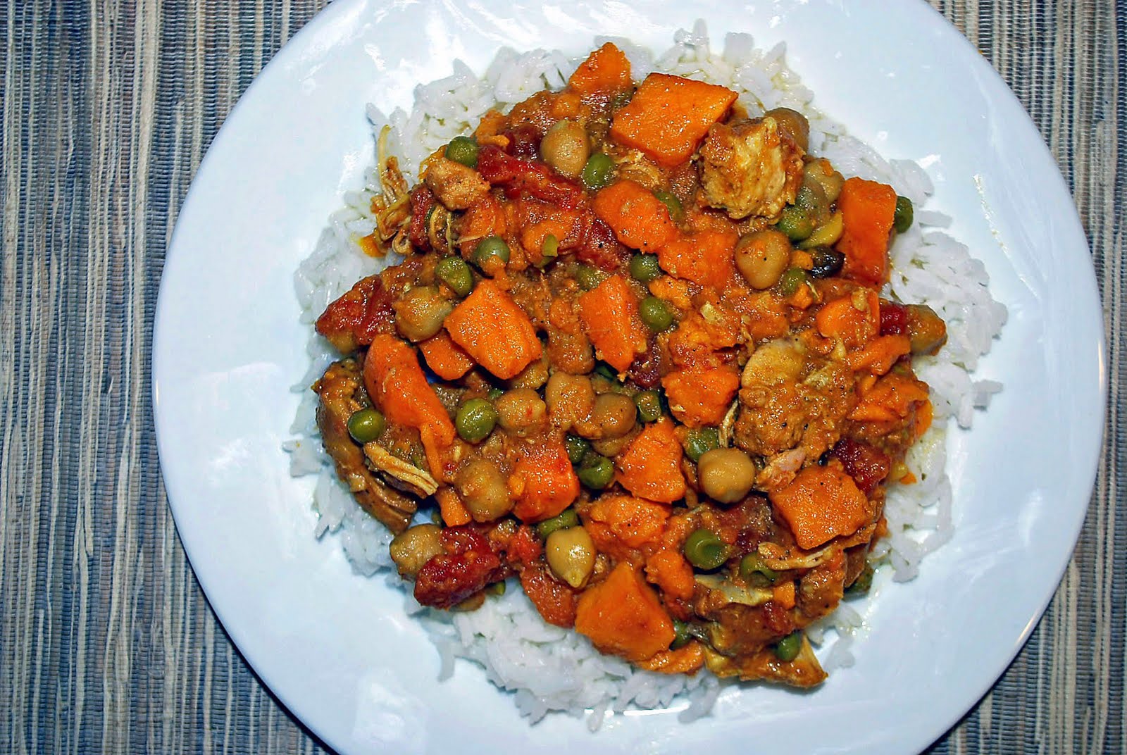 Lucy's Ladle Crock Pot Chicken and Yam Curry