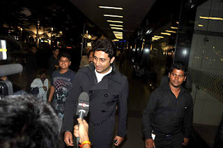 Abhishek Bachchan returns from Chicago 