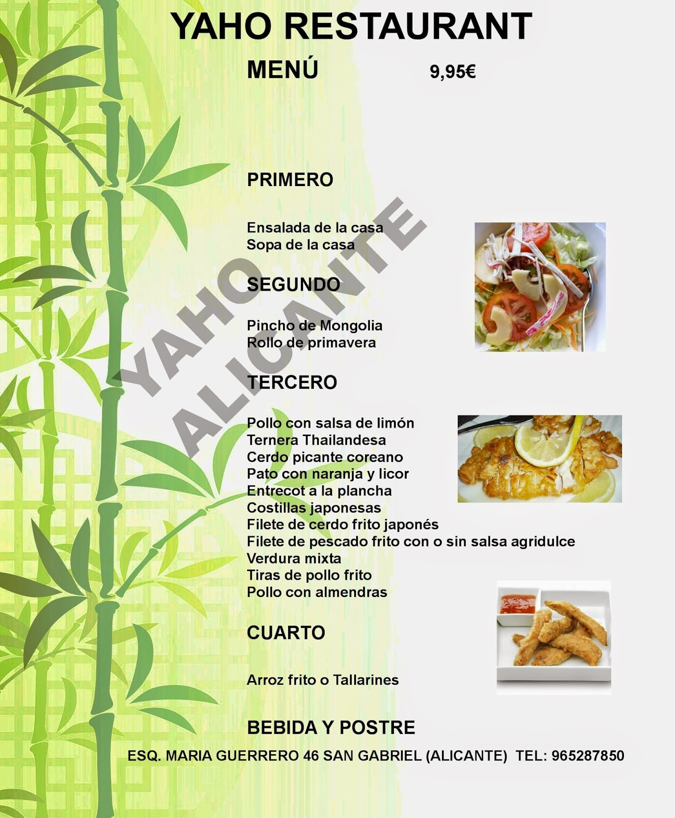 Restaurante Yaho Alicante Restaurante Yaho Alicante (San Gabriel