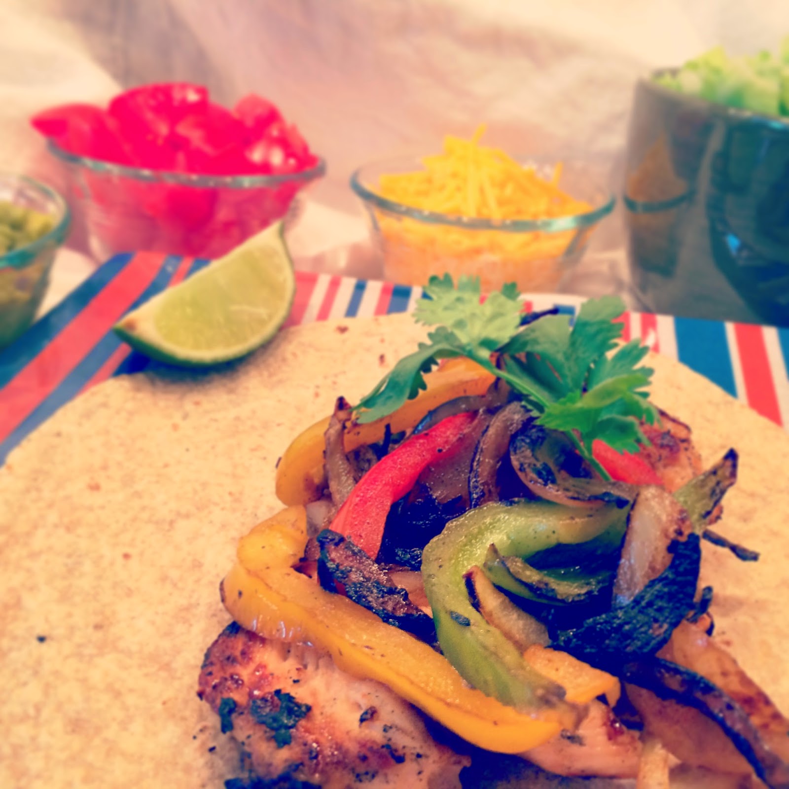 Tequila Lime Chicken Fajitas