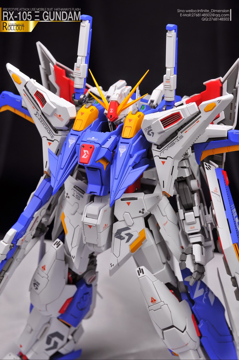 中国非正規ガンプラMechanicore 1/100 RX-105  クスィーガンダム　 Xi Gundam "ZERSTORE" - Custom Build