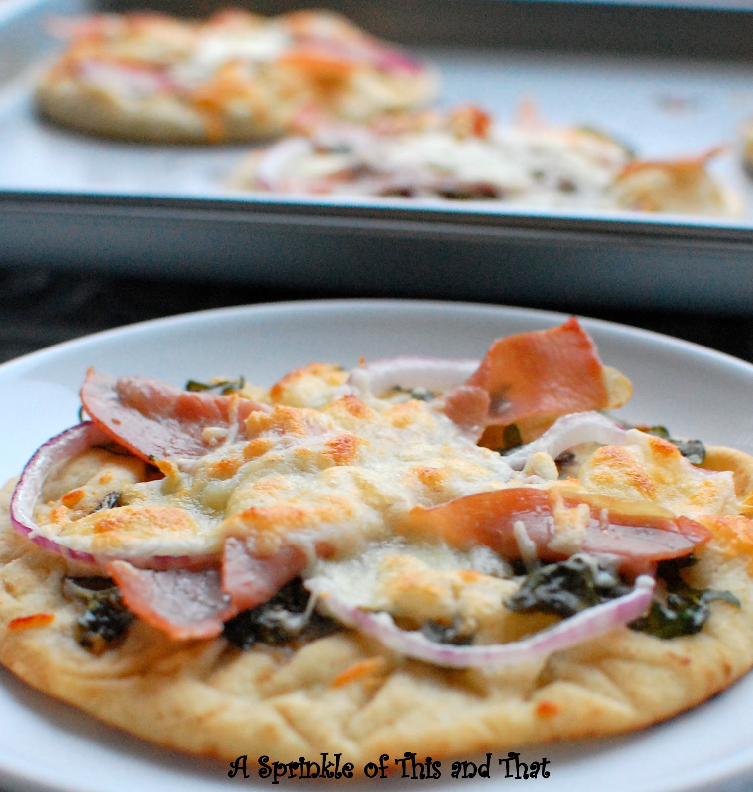 A Sprinkle of This and That Grilled Prosciutto Bread