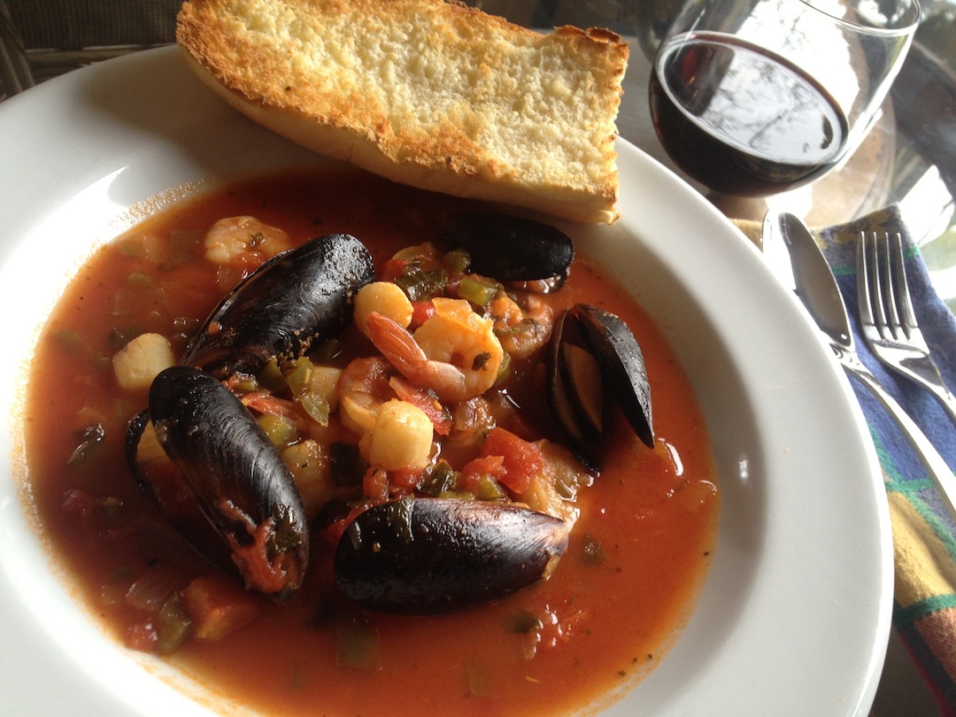 theGREENhs Cioppino Shellfish Stew with Mussels, Scallops and Shrimp