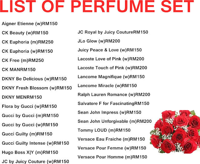 anyss ariff wardrobe . . . *UPDATE* List Perfume Set