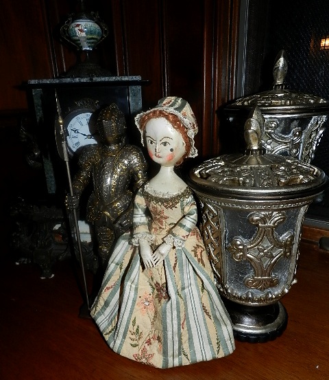 old wooden doll
