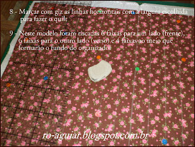 organizador de bolsa em patchwork com PAP (DIY)