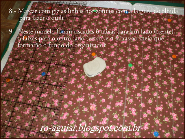 organizador de bolsa em patchwork com PAP (DIY)