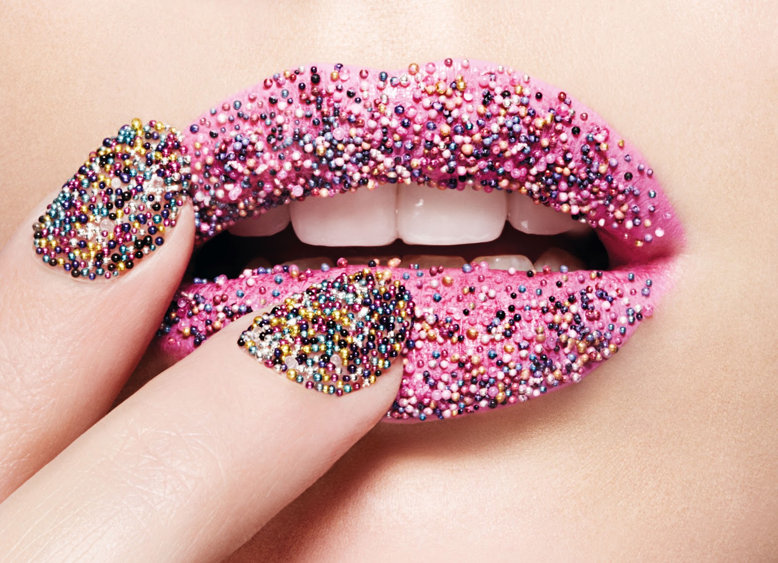 Manicure of the day Ciate+Caviar+Pink+LR