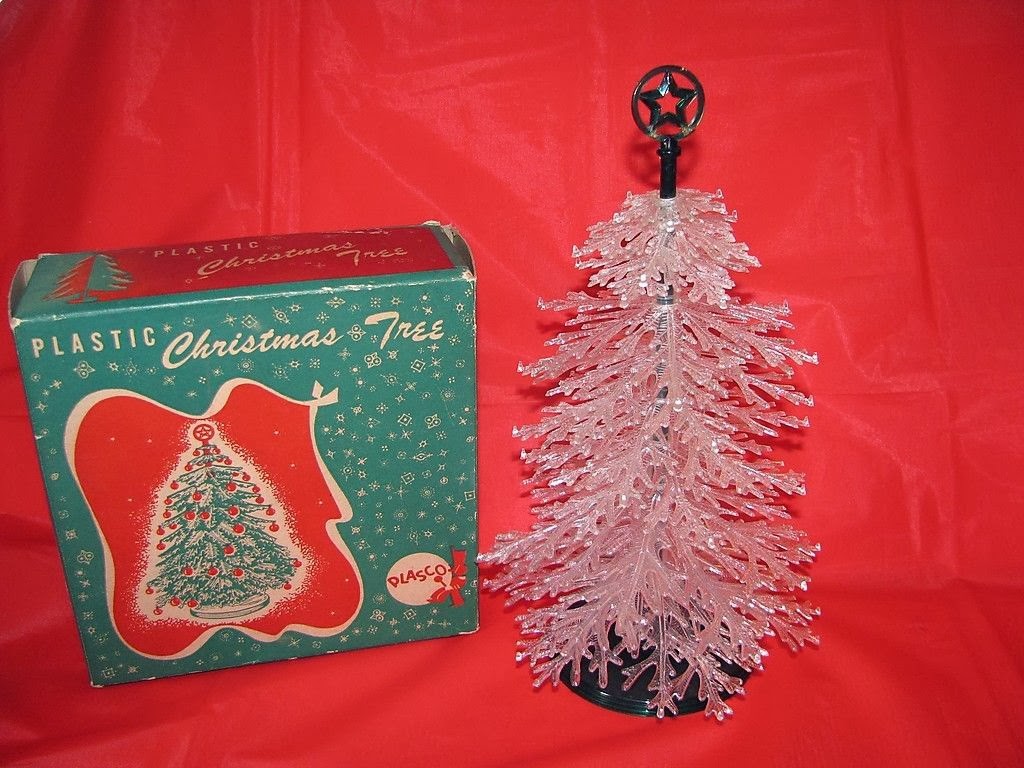 gold country girls Vintage Plastic Christmas Trees