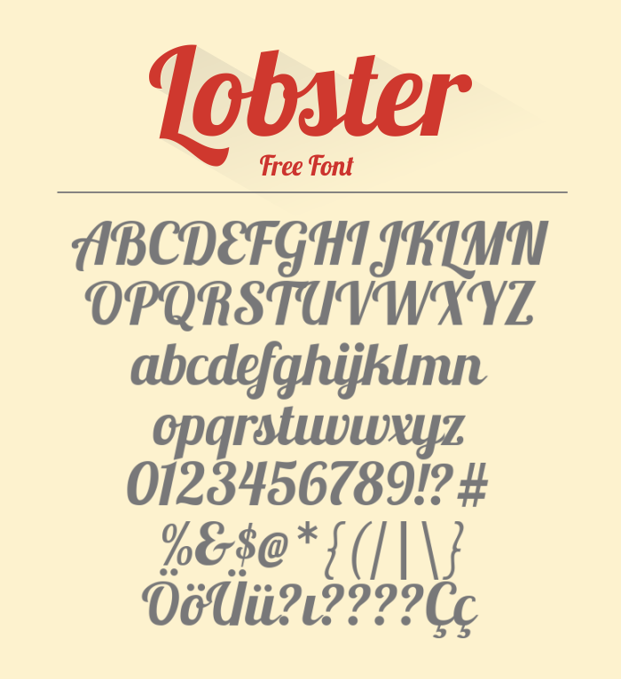 Lobster Script Font Download Kumpulan 30 Font Script Desainer grafis - Lobster Script Font