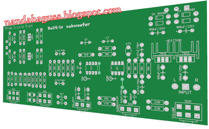 TINJOWANTRONIK TONE CONTROL STEREO DENGAN SUBWOFER