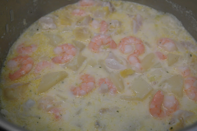 Smoked Haddock and Prawn Chowder by What Laura did Next