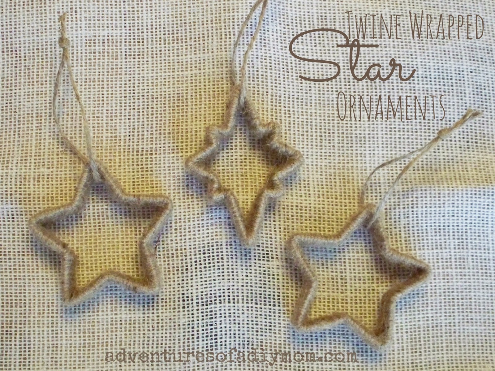 Twine Wrapped Star {12 days of CHRISTmas Ornaments} Adventures of a