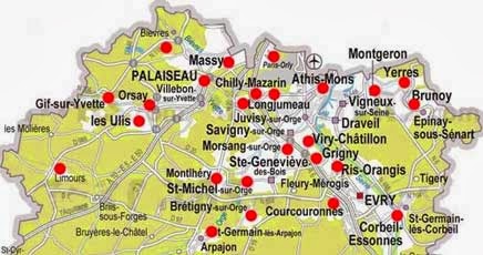 Les villes de l'Essonne ayant mis en place les comités de quartier