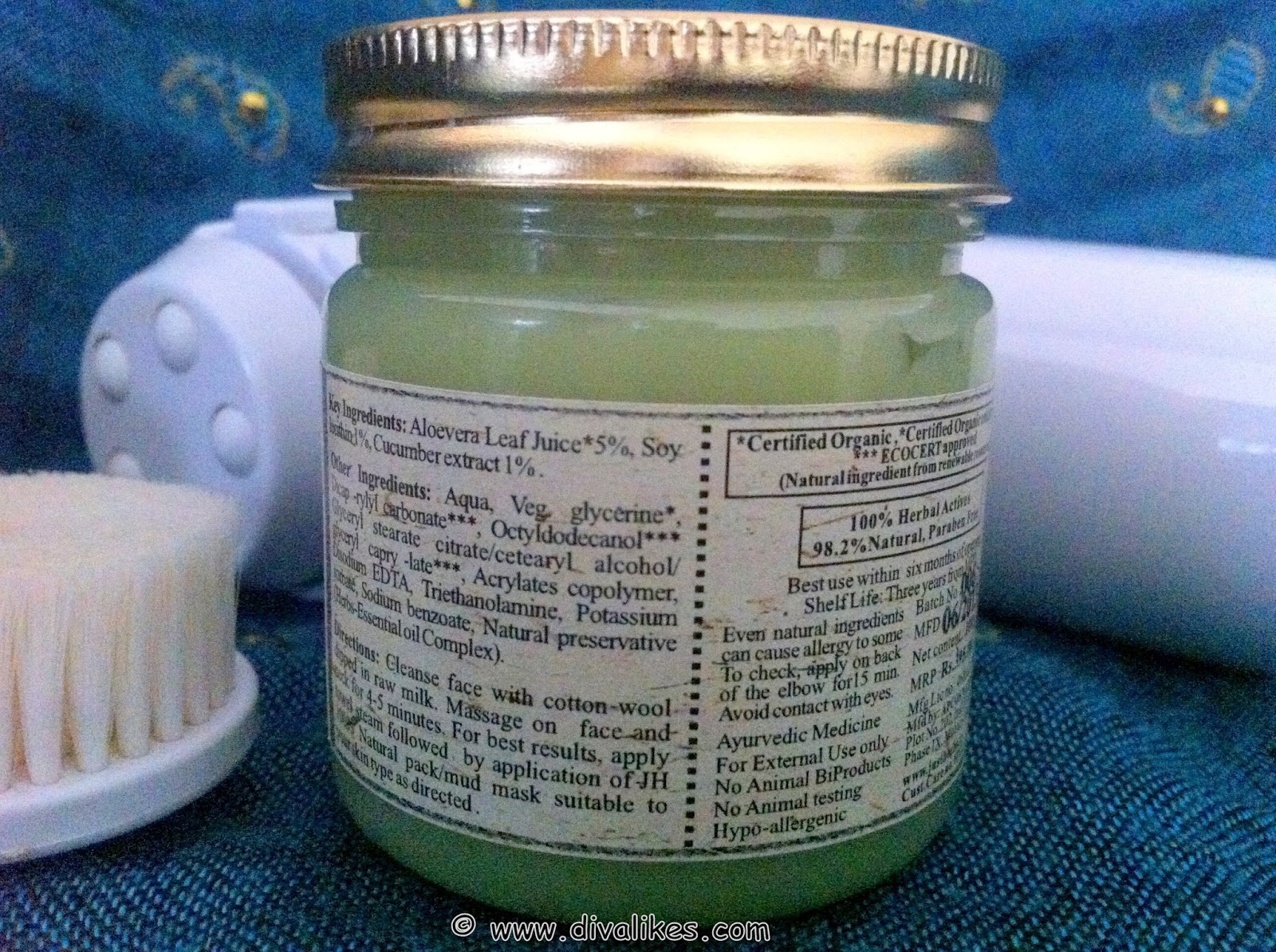 Just Herbs Aloevera Facial Massage Gel Review Diva Likes