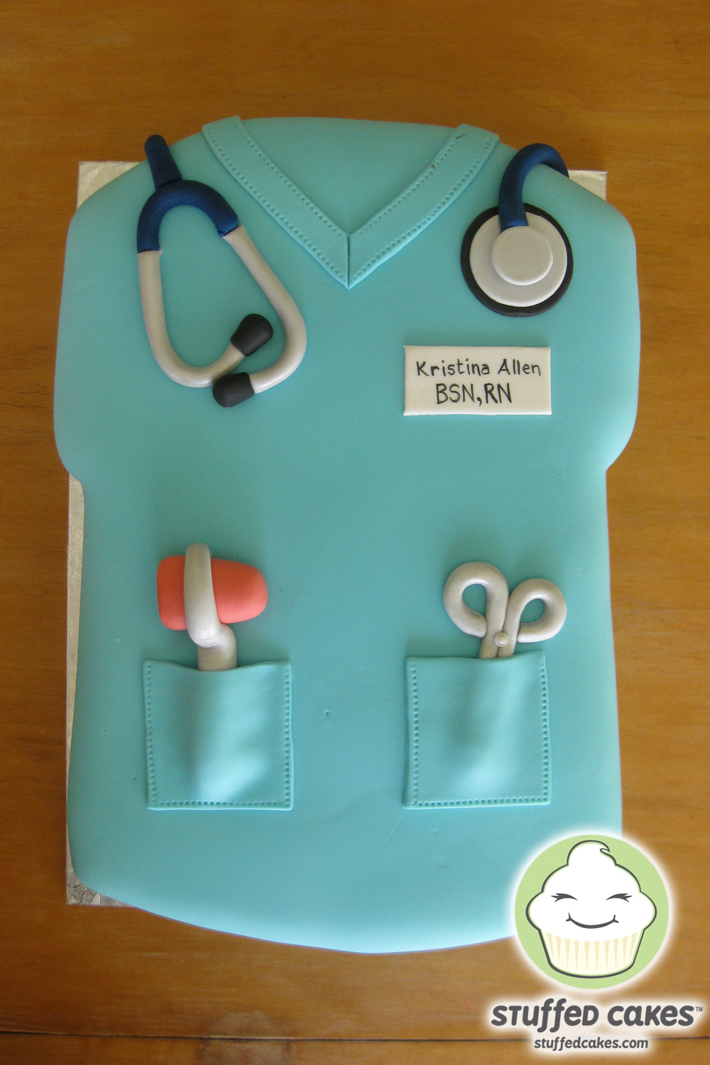 scrubs face cake