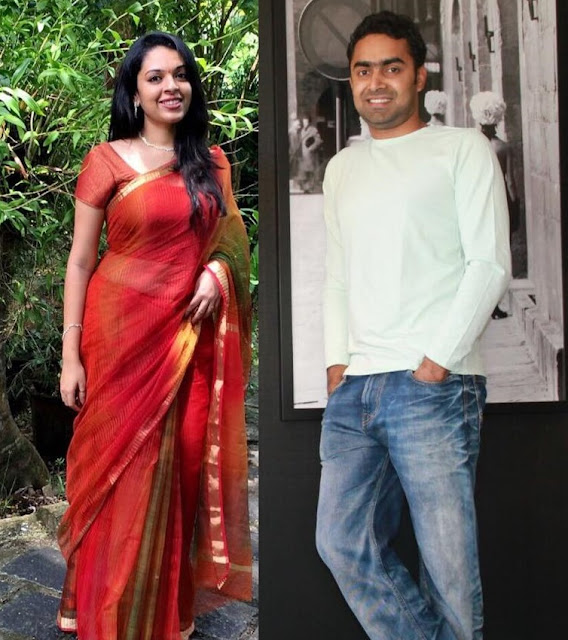 Actress Radhika and Abhil Krishna Actress Radhika and Abhil Krishna