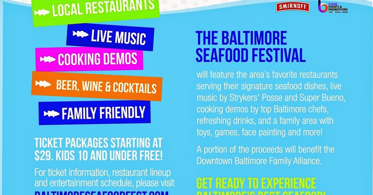 Dining Dish Inaugural Baltimore Seafood Fest Win a pair of tickets