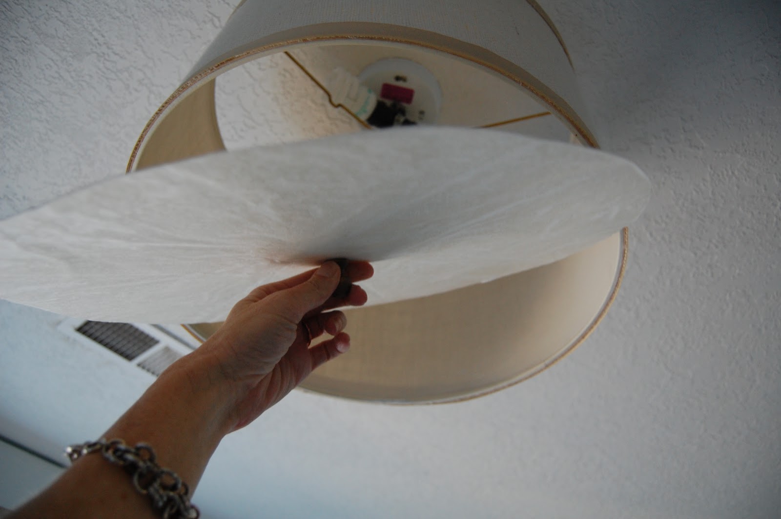Ceiling Mounted Drum Shade Light {DIY} / Desert Willow Lane